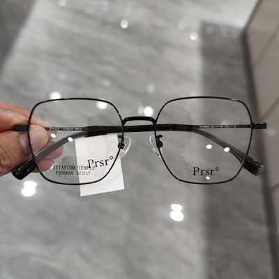 新款帕莎Prsr眼镜框时尚金属女近视男全框可配镜片防蓝光PJ76650