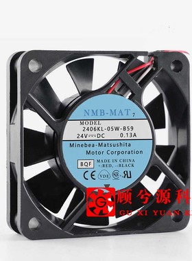2406KL-05W-B59 原装NMB 6015 24V 0.13A数控机床发那科风扇 6CM