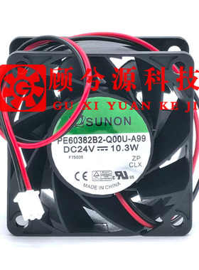 SUNON 建准 PE60382B2-Q00U-A99 24V 10.3W 6038 变频器散热风扇