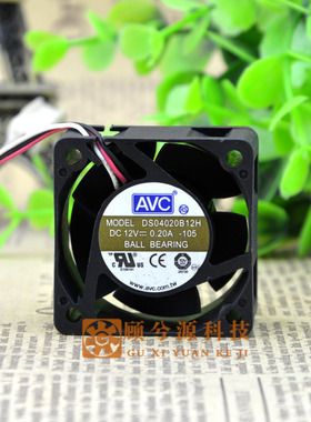 AVC 4CM 4厘米 1U服务器交换机风扇 4020 12V 0.20A DS04020B12H