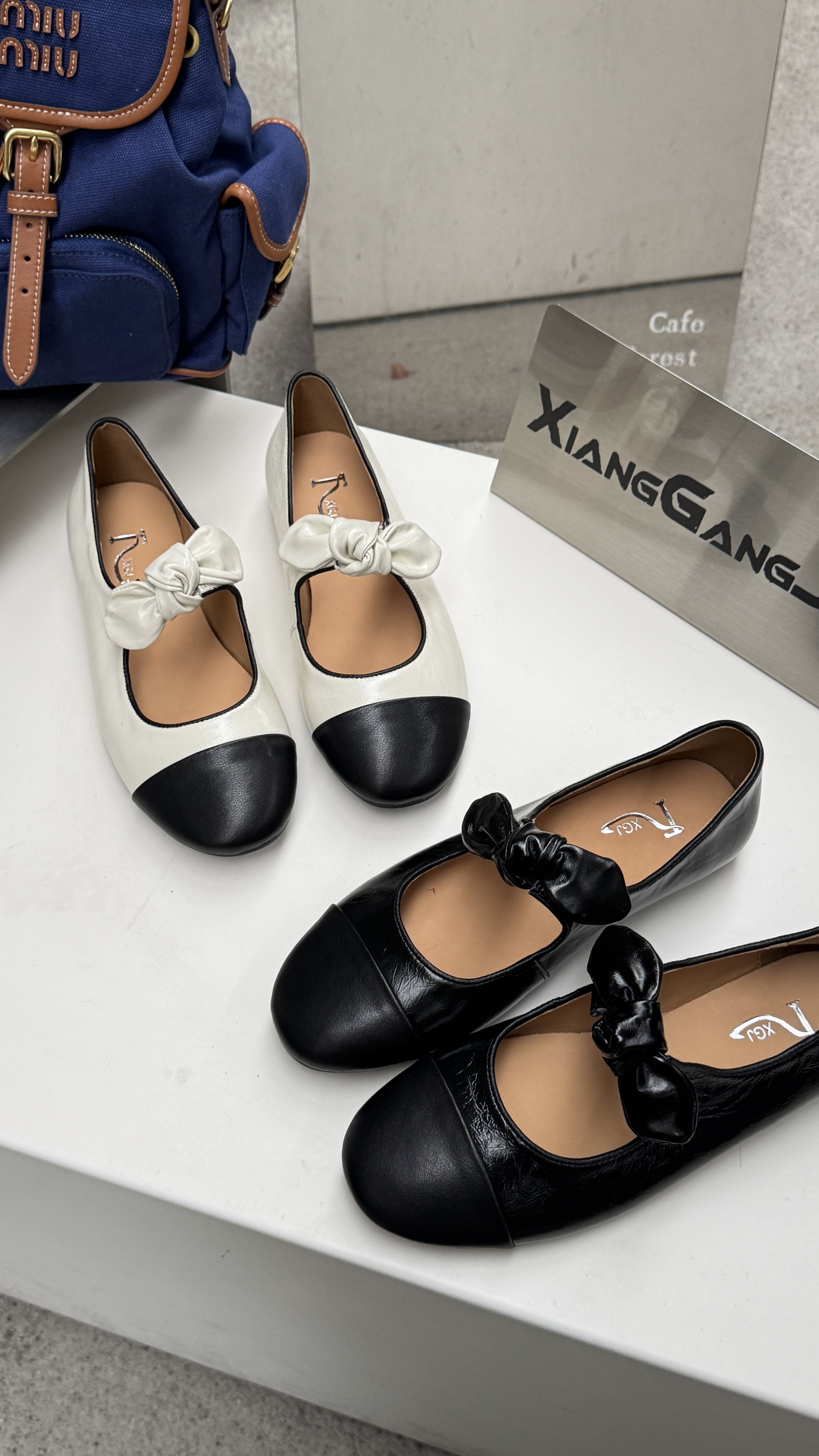 2026新款真皮小香风圆头蝴蝶结芭蕾单鞋平底百搭玛丽珍鞋,女鞋,乐福鞋（豆豆鞋）,淘宝优惠券,粉丝福利购,淘宝优惠卷