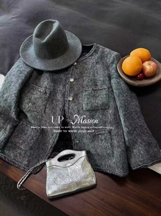 休闲百搭显瘦小香风外套女羽绒内胆 欧货时尚 欧洲站2025冬季 新款