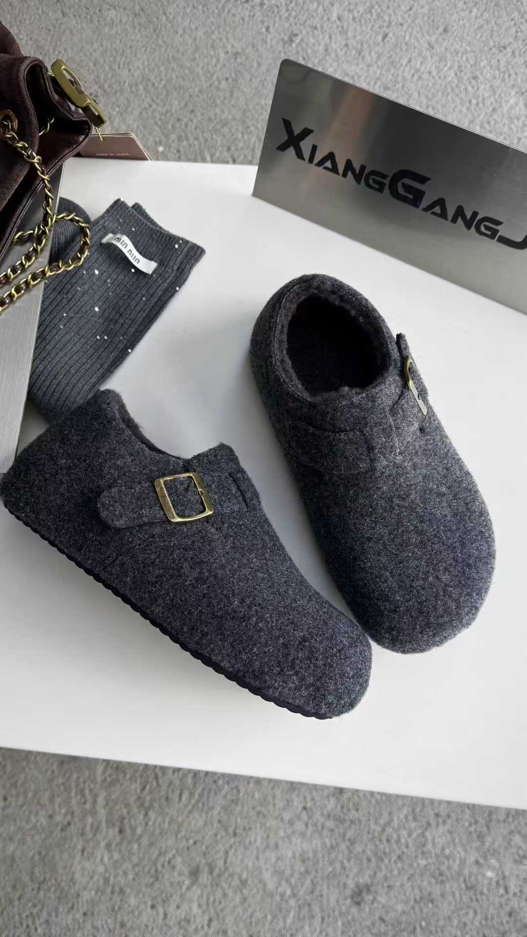 欧洲站2025春季新款欧货时尚休闲百搭显瘦勃肯鞋女鞋