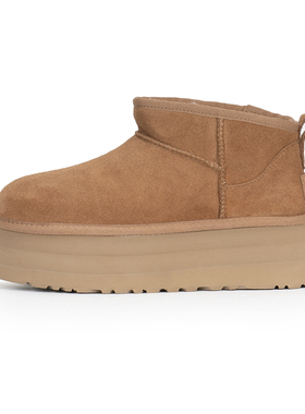 UGG  秋冬女款PLATFORM保暖加厚底迷你短筒雪地靴   1135092