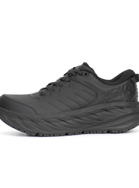 HOKA ONE ONE男邦代SR皮革减震运动休闲鞋Bondi SR轻便防滑宽楦