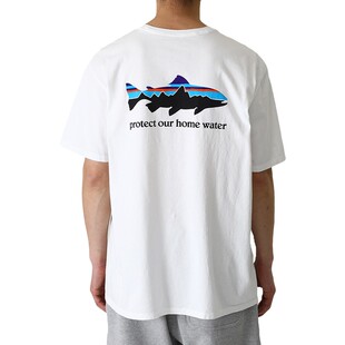 Patagonia巴塔哥尼亚Home Water Trout Organic男有机棉T恤37547