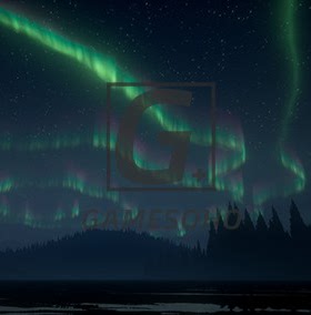 UE4虚幻 夜色天空云动态北极光粒子特效 Aurora Borealis 420-427