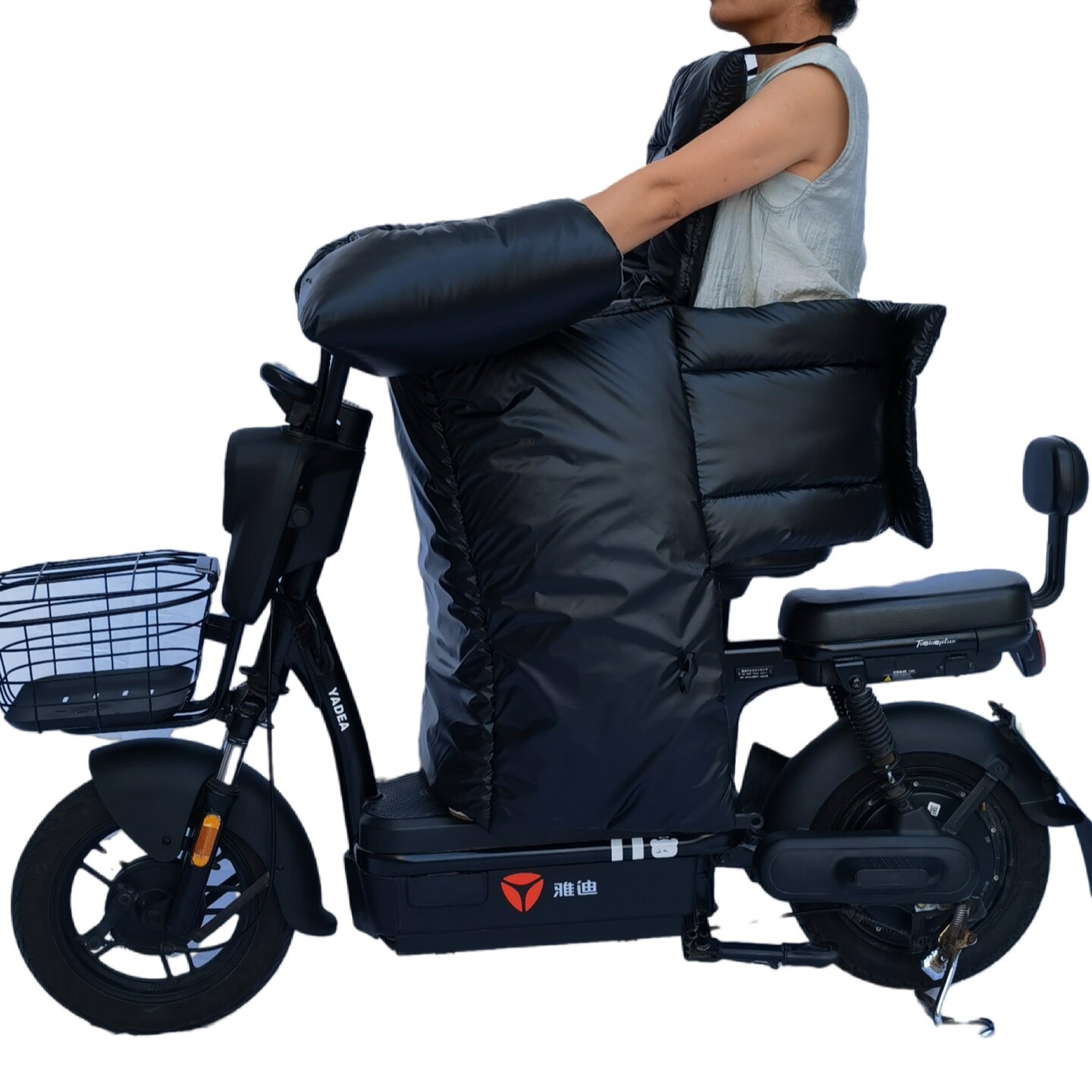 电动车挡风被冬季加绒加厚防水电瓶车防风罩分体通用双面防雨护膝