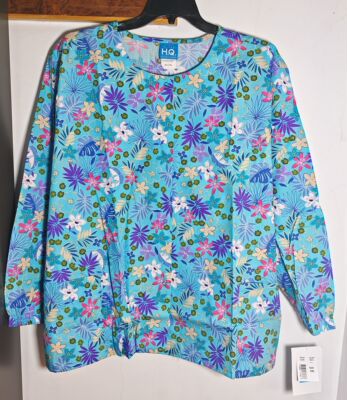 4XL 印花大码短护士服280斤 printed hospital scrubs oversize