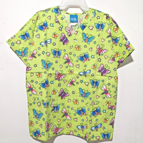 XS  ladiesprinted scrubs hospital uniform cherokee印花刷手服