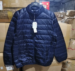 6XL 爸爸特大号胖子 220斤 超轻便超薄款 轻薄羽绒服男加肥加大码