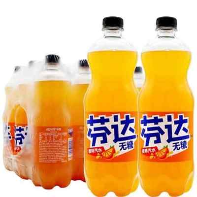 无糖芬达橙味汽水888ml*12瓶