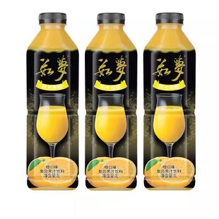 大湖果汁 茹梦橙汁 混合果肉果汁 饮料 1L×12瓶 整箱