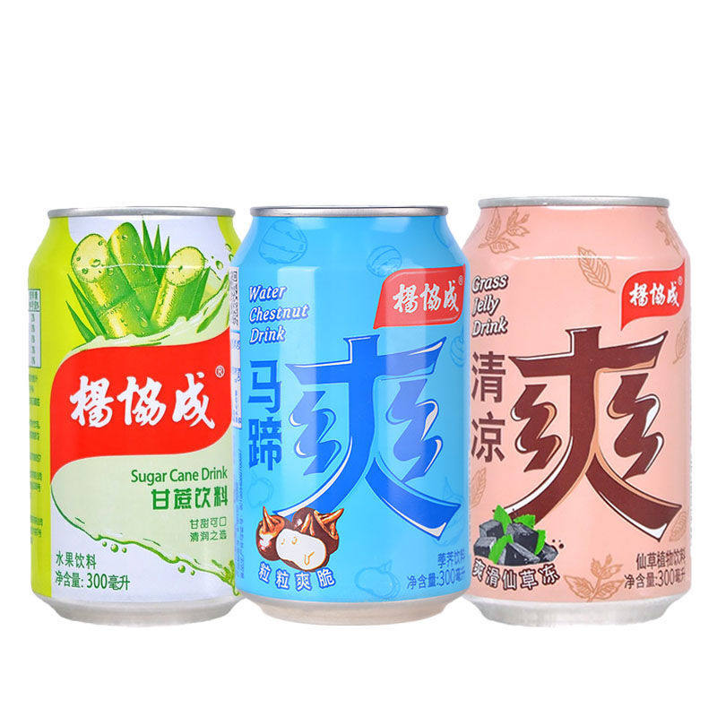 杨协成马蹄爽清凉爽甘蔗饮料饮料300ml*24罐装清凉饮品 北京包邮