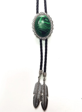 宝石首饰bolo tie结婚领带宽花边复古托流行红色首饰品轻奢羽毛坠