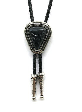 20SS新品秋冬P家黑色三角标logo项链领结皮质领带百搭男女款休闲