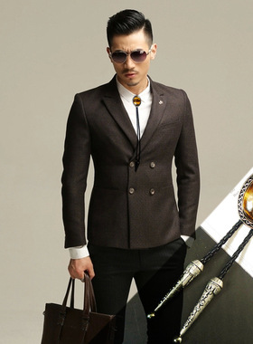 bolo tie波洛领带新款超窄美国男女蓝色黑色韩版懒人易拉得领结