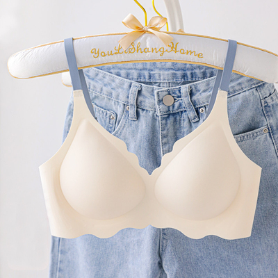 无痕果冻乳胶水晶杯薄款文胸