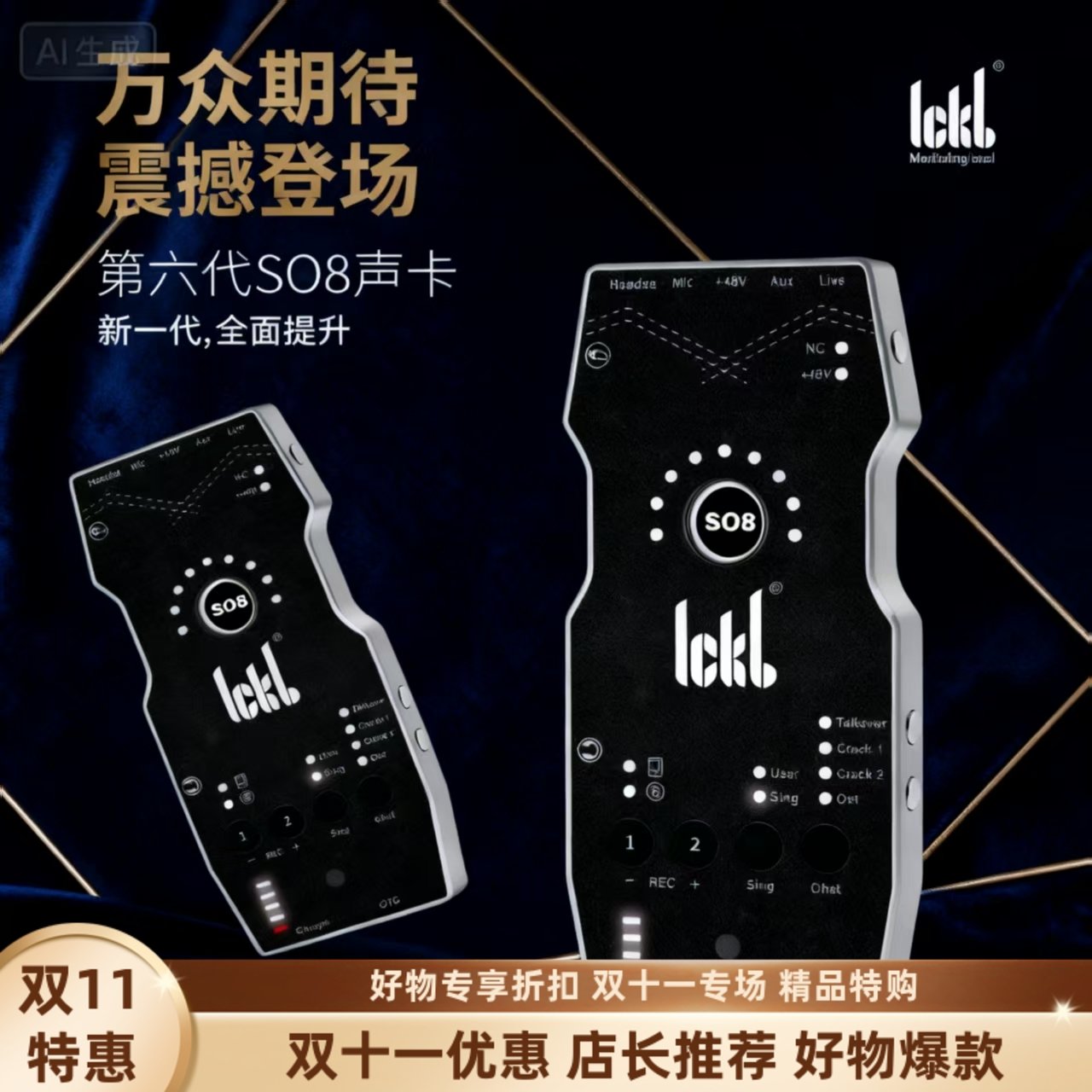 ickb第六代so8便携直播手机声卡