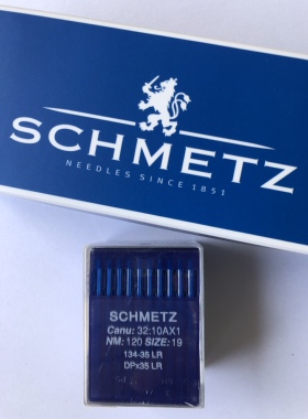 德国蓝狮车针高车斜刀针 134-35 LR 蓝狮机针 DPX35 LR schmetz