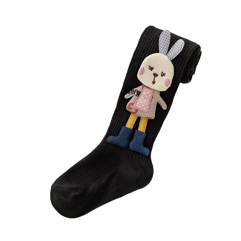 儿童打底裤春秋薄款中厚宝宝女孩外穿大PP卡通婴儿连体女童连裤袜