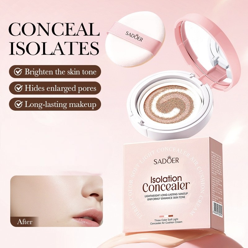 三色柔光遮瑕气垫霜 Three color concealer air cushion cream