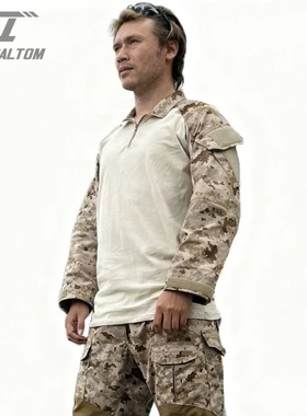 AOR1沙漠数码迷彩海豹6队GEN2蛙服蛙皮G2 NC CP作战蛙服上衣长袖