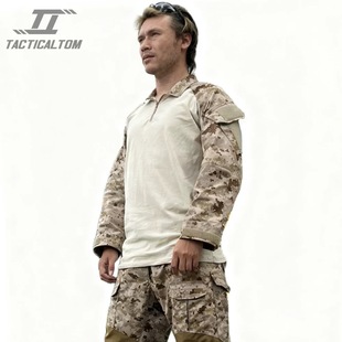 CP作战蛙服上衣长袖 迷彩海豹6队GEN2蛙服蛙皮G2 AOR1沙漠数码