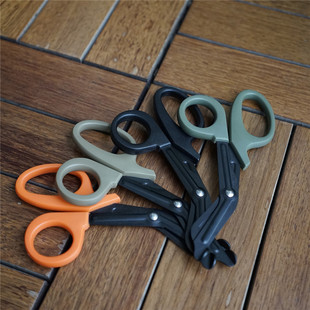 EDC不锈钢弯头EMT急救刃带细齿战术户外求生医疗剪救援多功能剪刀