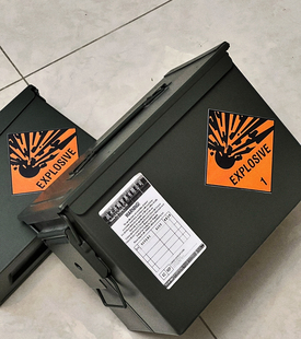 危险品贴纸Explosive户外防晒防水耐磨警示背胶贴军迷工具箱COS