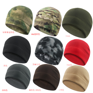 战术抓绒帽外贸俄罗斯出口登山秋冬保暖重磅摇粒绒圆帽加厚防风