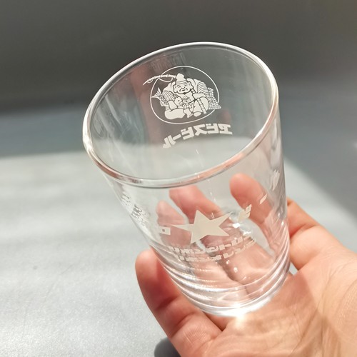 日本中古啤酒杯三宝乐惠比寿玻璃杯印花杯子SAPPORO酒杯昭和全新