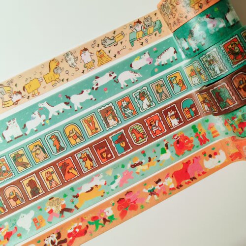 日本aiueo展会限定小马和纸胶带