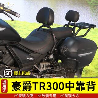 适用豪爵TR300中靠背后靠背HJ300-3A后尾翼后背部支撑改装配件