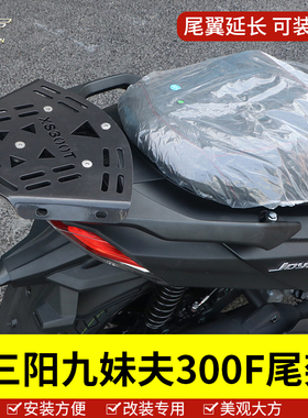 适用三阳九妹夫 JOYMAX F300尾架后货架尾翼后扶手XS300T-2尾箱架