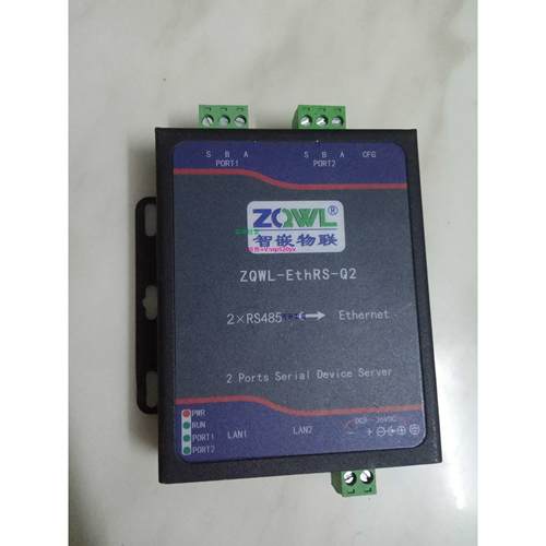 现货供应智嵌物联网RS485通信转换网关口ZQWL-ETHRS-Q2