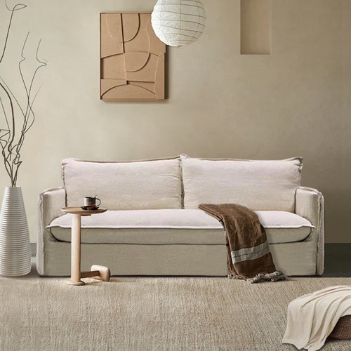 北欧小户型民宿客厅布艺沙发乳胶