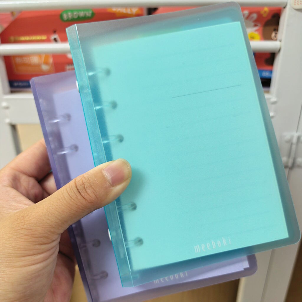 晨光迷你软壳活页本B7小号随身便携带口袋本可拆卸笔记本横线本