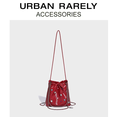 Вместительная и большая универсальная осенняя модная цепь для невесты, мусорный мешок, сумка на одно плечо, изысканный стиль