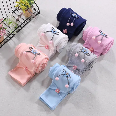 儿童新款薄款打底裤纯棉春秋女童春秋宝宝2023百搭长裤子洋气外穿