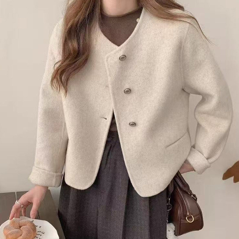泽yp新款呢子大衣女装2025秋冬