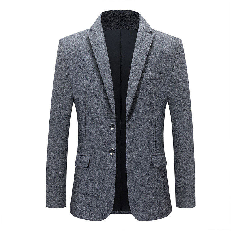 泽yp新款2023秋冬季男式中年西装男爸爸休闲加厚西服男士外套西服