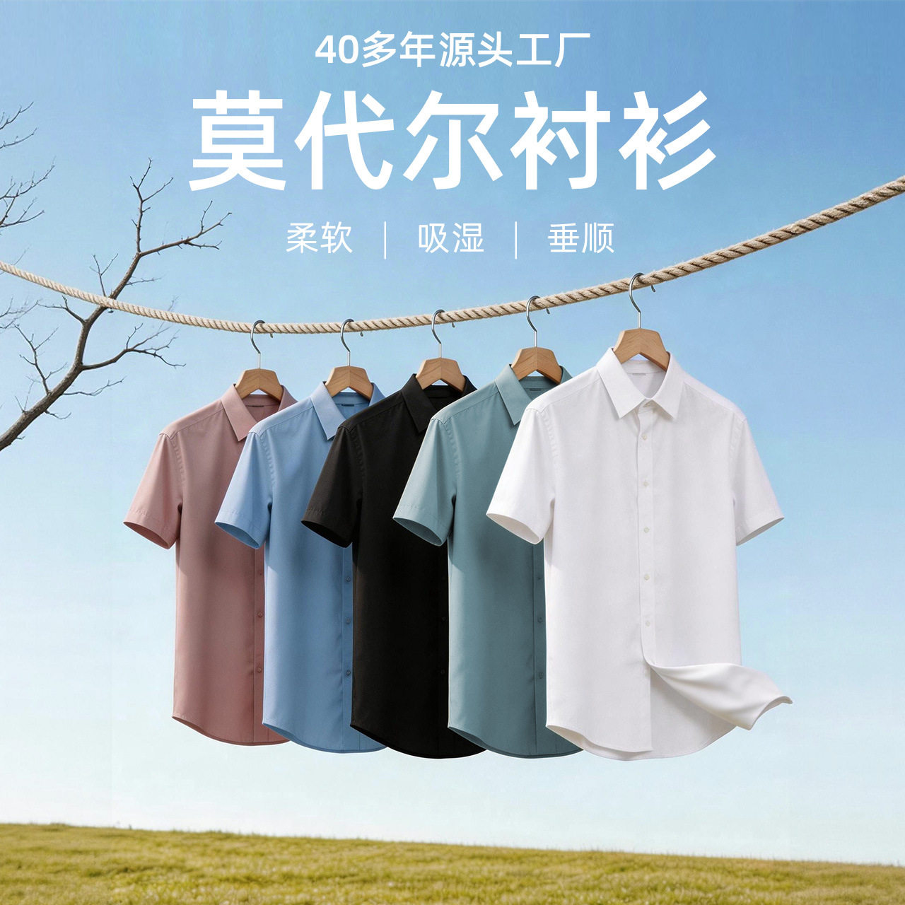 骆豪短袖泽yp男士短袖衬衫衬衫