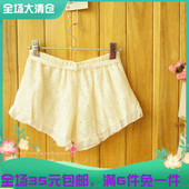女装 青春公主款 甜美绑带自然腰薄款 23日系夏季 蕾丝打底防走光短裤