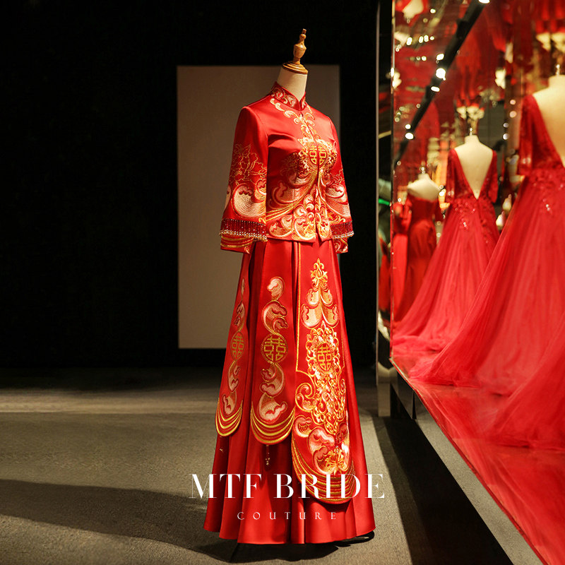 满庭芳秀禾服2020新款女结婚礼服新娘龙凤褂中国风敬酒服中式婚纱