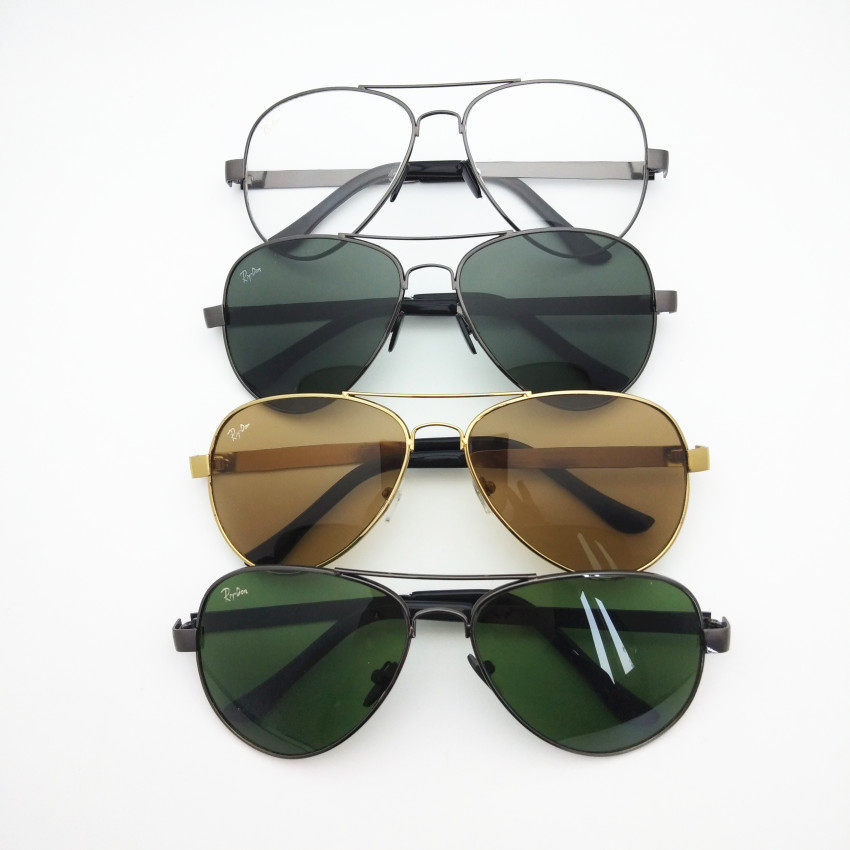 2020新款男女蛤蟆款太阳镜金属架强化玻璃镜司机驾驶眼镜平光镜