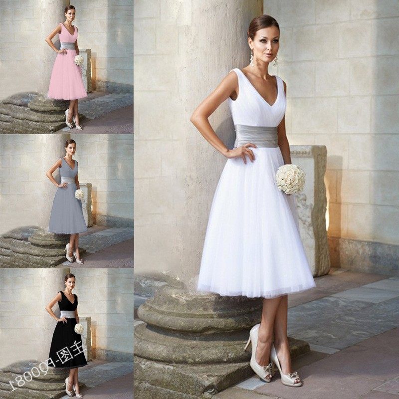 年夏季新品 欧美外贸纯色领无袖收腰简约连衣裙爆款