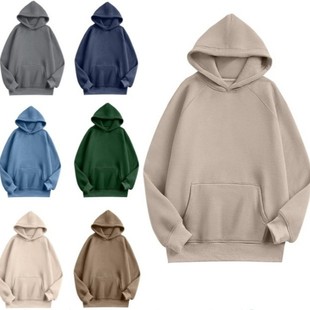 连帽运动纯色衫 女装 上衣卫衣女 亚马逊跨境欧美新款 秋冬季