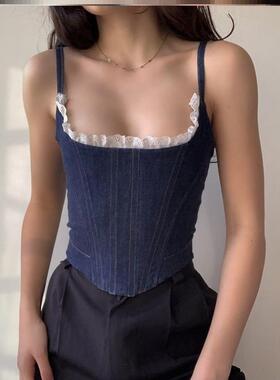2021背心女上衣夏季胸衣时尚性感外穿Women suspender top
