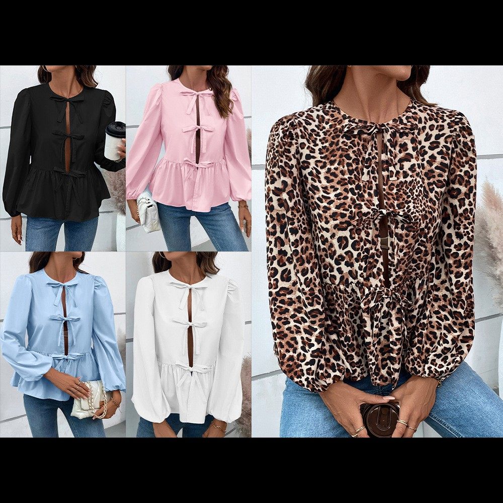 亚马跨境外贸女装 欧美休闲宽松性感绑扣衬衫上衣 女,个性定制/设计服务/DIY,连衣裙加工定制,淘宝优惠券,粉丝福利购,淘宝优惠卷